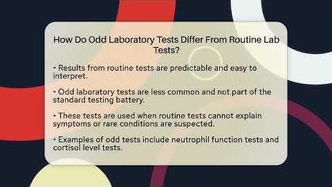 How Do Odd Laboratory Tests Differ From Routine Lab Tests? - Strange Science HQ