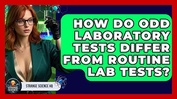 How Do Odd Laboratory Tests Differ From Routine Lab Tests? - Strange Science HQ