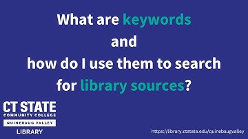 Using Keywords to Search Library Databases