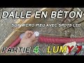 Dalle béton sur micropieux avec spots : pose des spots led # 4 LUMY 7