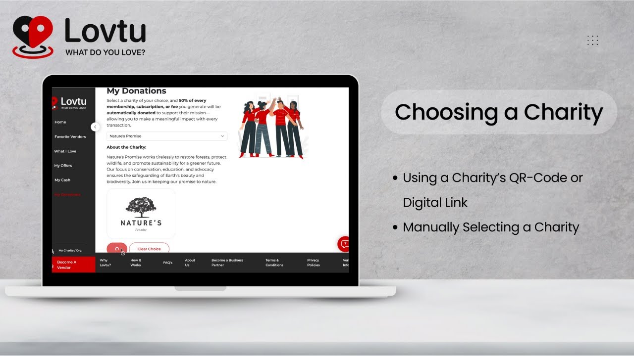Lovtu - How to Choose a Charity