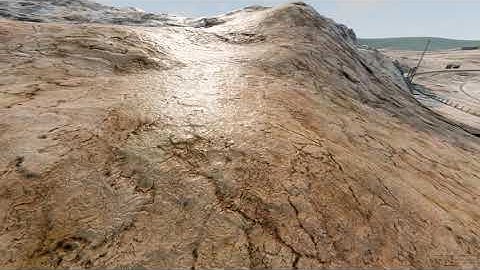 Example of Terrain Paint PBR - From Blender and Google Earth