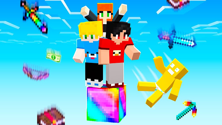 Sobrevivendo em Apenas 1 Bloco OP contra Amigos no Minecraft!