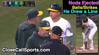 E150 - Ryan Noda Draws Line and Ejected After Strikeout; Noda Had Disputed Earlier Strike 2 Call