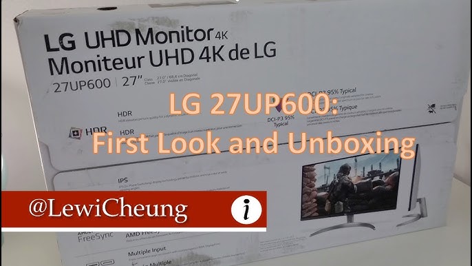 LG Moniteur IPS UHD 4K de 27 po avec VESA DisplayHDR™ 400