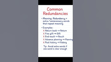 Common Redundancies in English Grammar | Avoid These Mistakes