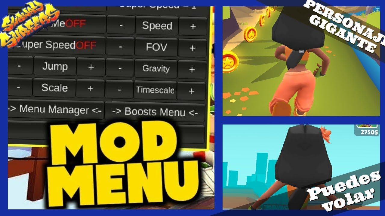 Tutorial de como deixar o subway surfers tipo Naag com mod menu! #modm