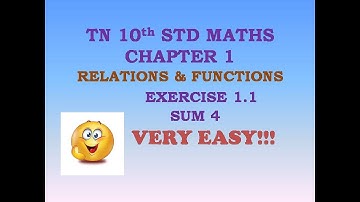 10TH STD MATHS | CHAPTER 1| RELATIONS & FUNCTIONS | CARTESIAN PRODUCT | EXERCISE 1.1 | SUM 4