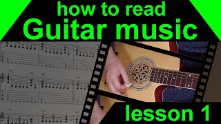 Lesson 1 of the free guitar course that can be found in playlists
section my channel, learn how to read music, introduction and sem...