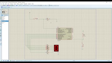 Display 7 segmentos con botón en Proteus