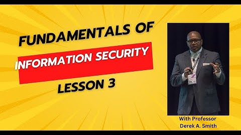 Fundamentals of Information Systems Security Lesson 3