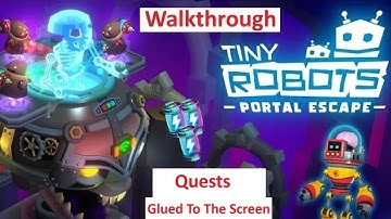 Tiny Robots Portal Escape Quest Glued To The Screen Solve 5 minigames as Button Masher