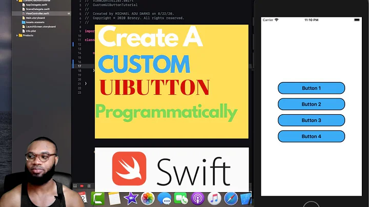 Create Custom UIButton Programmatically (swift)