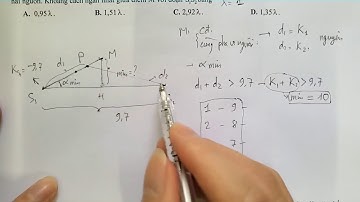 Mẹo giải bài tập cùng pha ngược pha trong giao thoa sóng-Vật Lý 12- Sóng Cơ Học