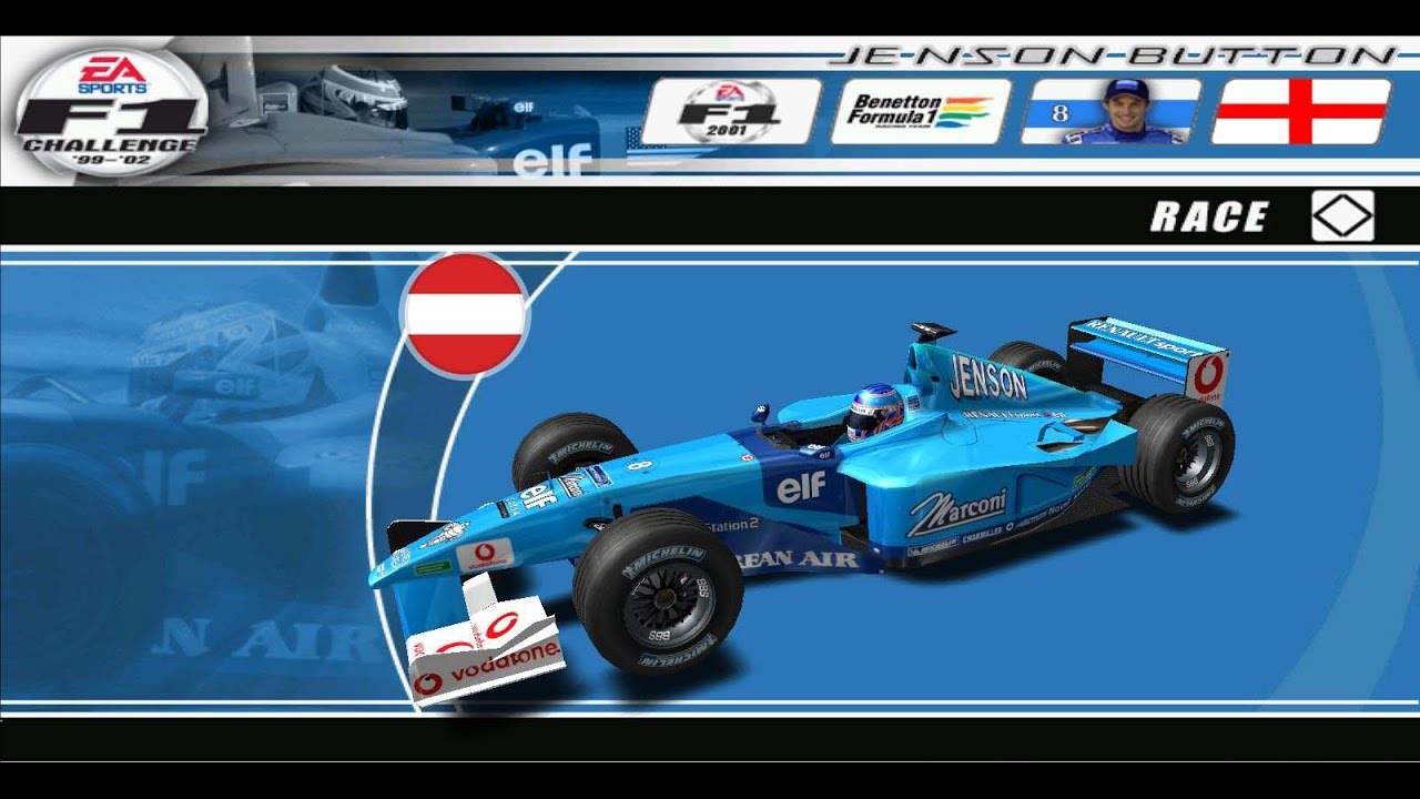 F1 Challenge 99 02 F1 2001 Jenson Button Benetton Austria A1