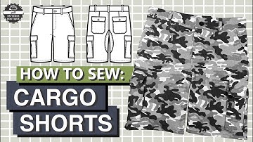 Cargo Shorts for Men — Complete Sew-Along Tutorial (No Talking) | PDF Patterns Boutique