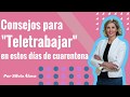 Consejos para "teletrabajar" desde casa