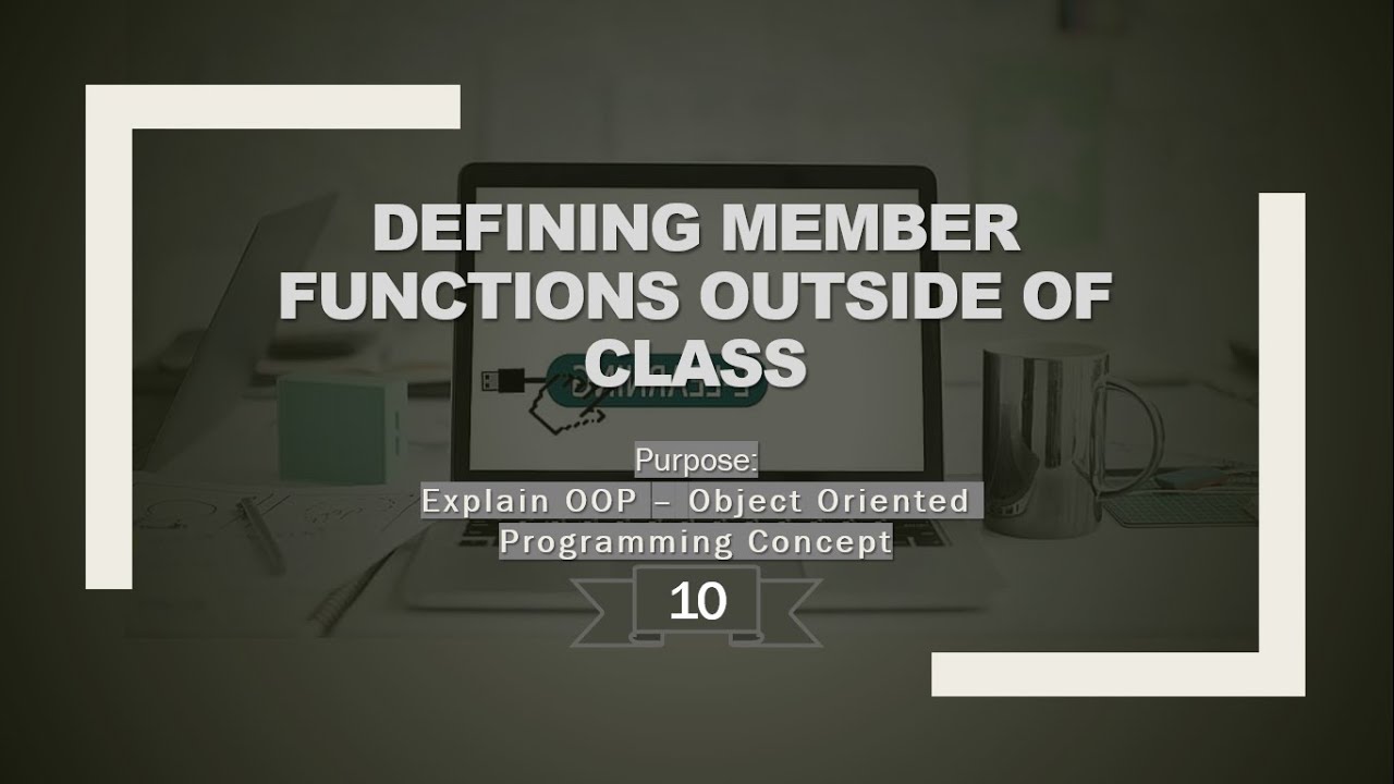 Defining member functions outside of class C++ in Pashto # 92 ...