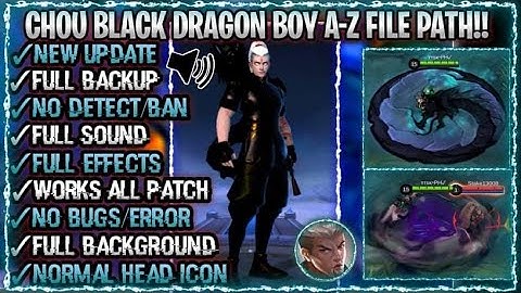 Chou Black Dragon Script Skin | Customize Skin Script Chou | DC: The Script Maker