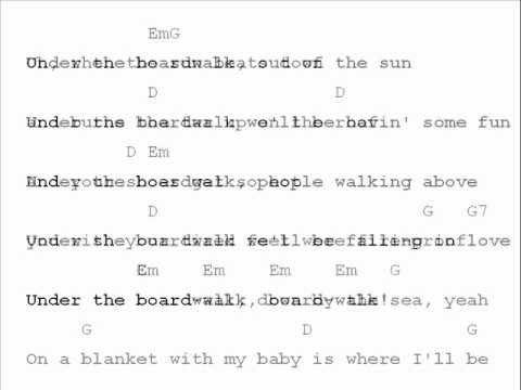 the-drifters-under-the-boardwalk-chord-chart