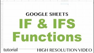 Google Sheets IF & IFS Functions  Formulas with If, Then, Else, Else If Statements