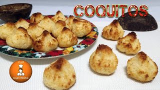 Coquitos, Bolitas o suspiros de coco muy jugosos - Receta fácil - sin harina / @ampisrecetas ​