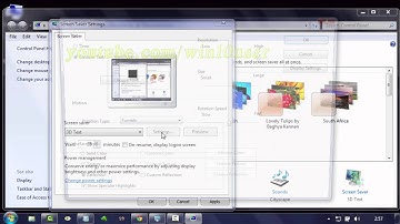 Windows 7 Tips : How to Change 3D Text Screen Saver Rotation Speed