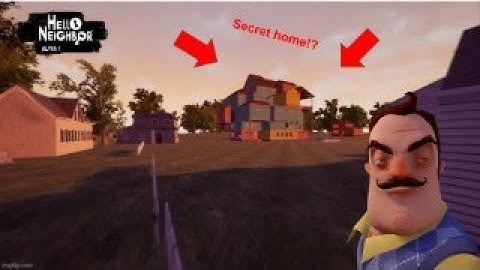 Exploring Out of Bounds in Hello Neighbor Alpha 1!