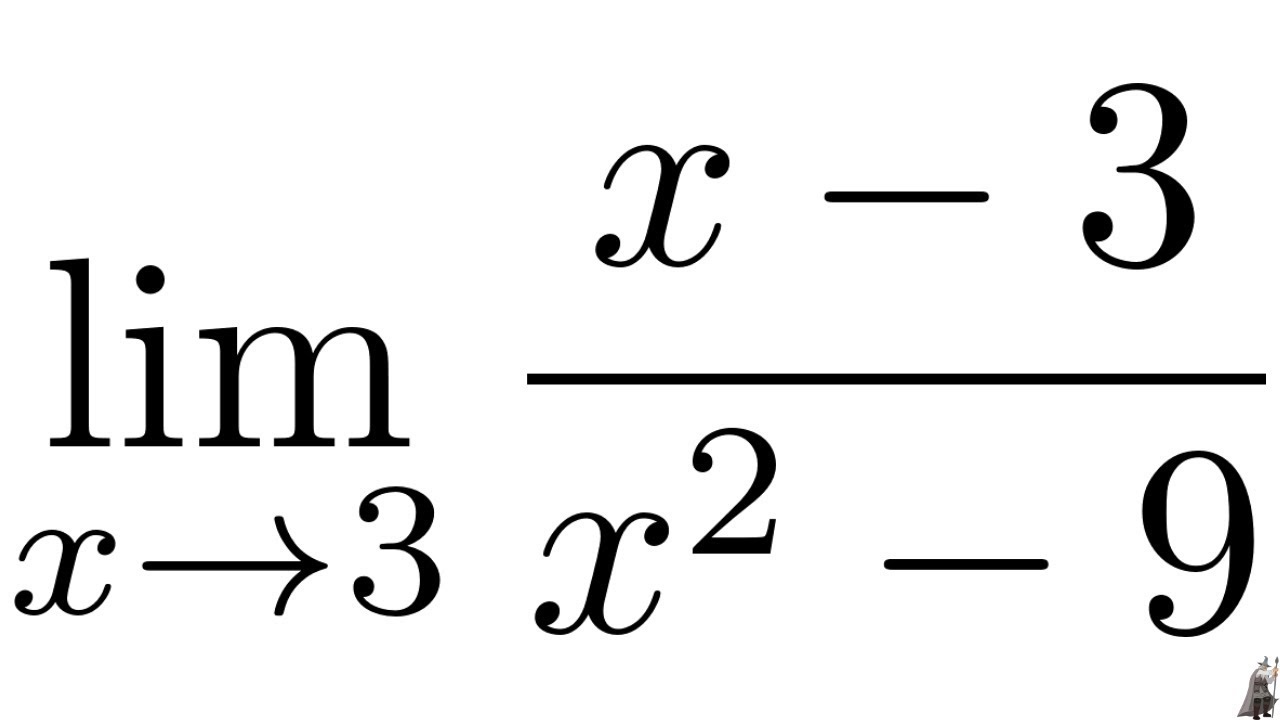 Limit Of X 3 X 2 9 As X Approaches 3 With Factoring And Using L Hopital S Rule Youtube