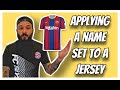 Applying A Name And Number Set To A Soccer Jersey (Football Shirt) With A Home Iron!