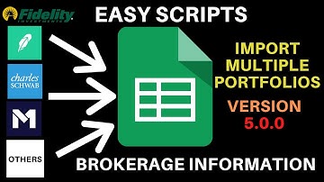 Google Sheets Portfolio Tracker - How To Import Multiple Brokerage Accounts