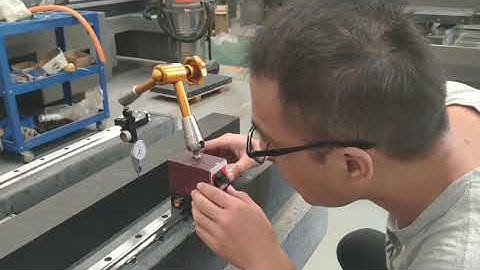 CNC machine with Black Granite Base---ND Group Granite Calibration 06 ND Group