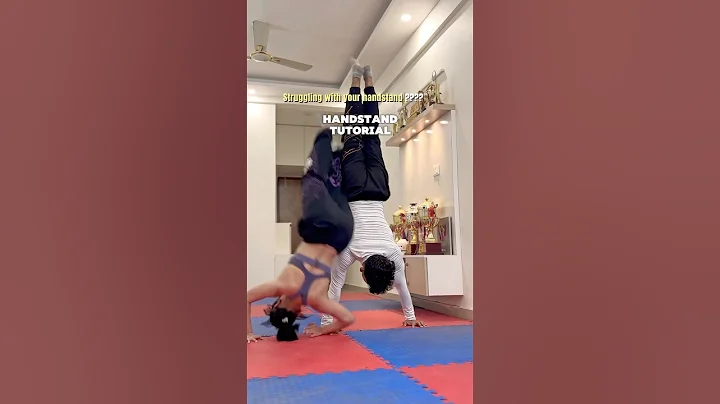 Learn handstand with easy steps #handstand #tutorial #gym #workout #motivation