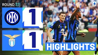 INTER-LAZIO 1-1 | HIGHLIGHTS | Dumfries avoids defeat before Scudetto celebrations | Serie A 2023\/24