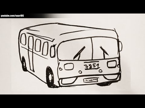 Video: Kako Crtati Autobus Olovkom