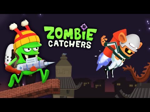 Видео: ОХОТА на ЗОМБИ! НОВЫЙ КОРОТЫШКА ЗОМБИ ЛЕТУН Детский летсплей по мульт игре Zombie Catchers