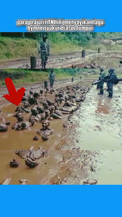 nyanyikan hymne syukur diatas lumpur😳😱 #tni #hymne #syukur #bravo #trending #viralvideo