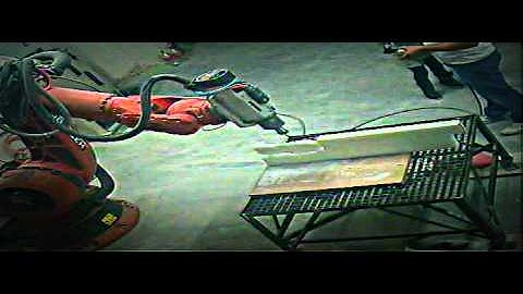 Kuka KRC2 robot milling demo object with Sprutcam programming - multiaxis machining