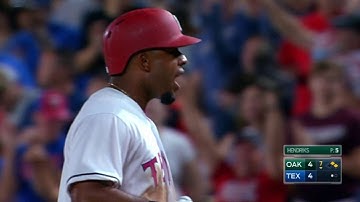 OAK@TEX: Andrus hits a game-tying two-run single