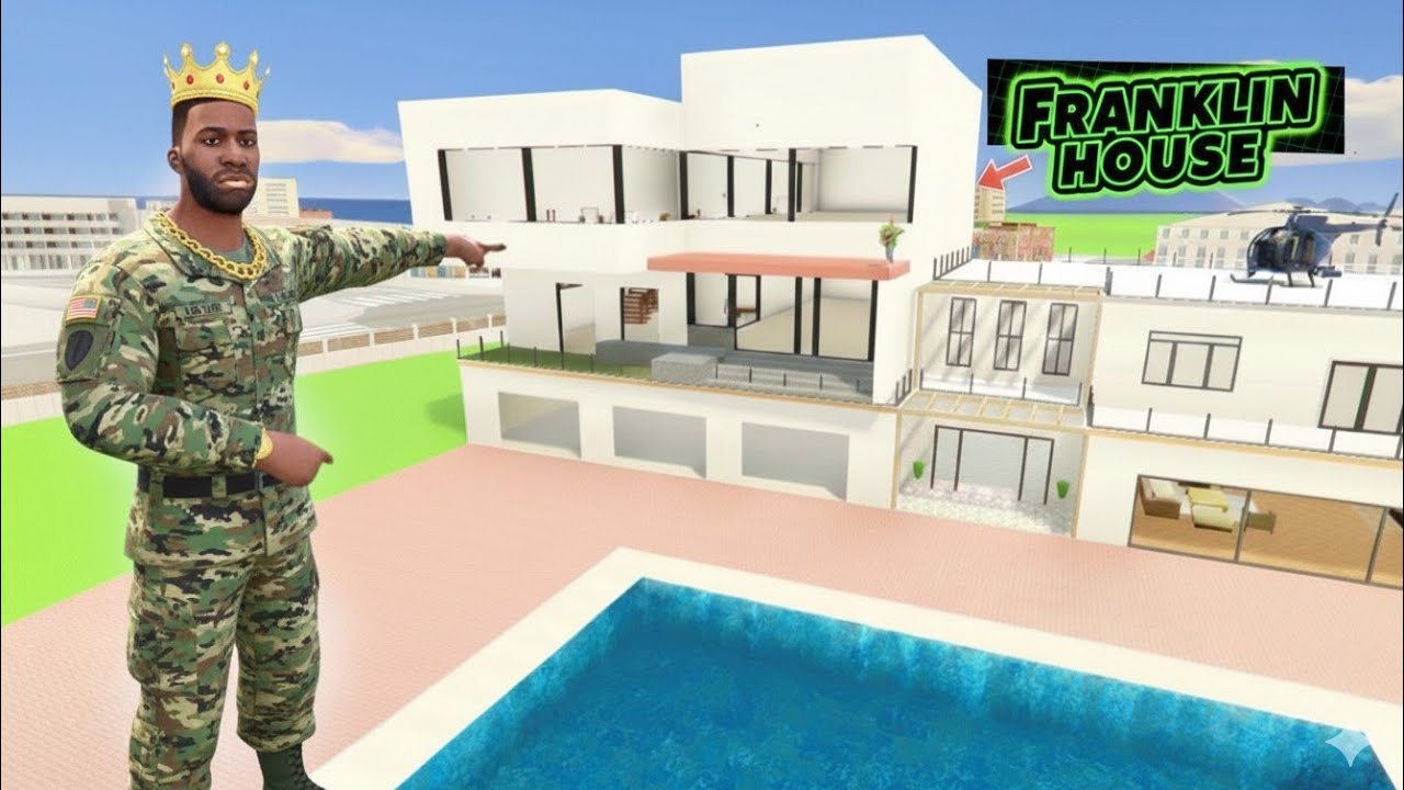 Franklin Teleport His House To Indian Theft Auto in INDIAN BIKE DRIVING 3D 