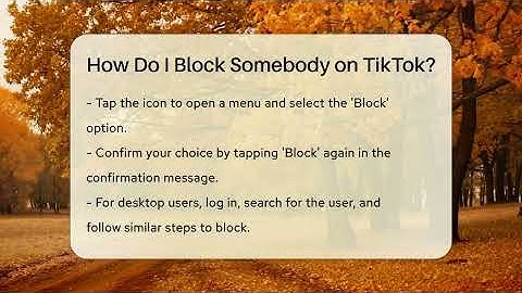 How Do I Block Somebody on TikTok? - Everyday-Networking