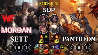 WE Morgan Sett vs Pantheon Sup - KR Patch 10.17