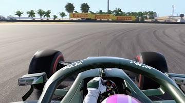 |F1 Game Onboard| First Lap for Sebastian Vettel with the Aston Martin| F1 2021 Winter test Day 1|