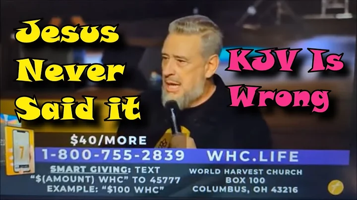 Rod Parsley Says  Jesus Never Said My God Why Have...