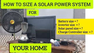 How to size a solar power system for your home