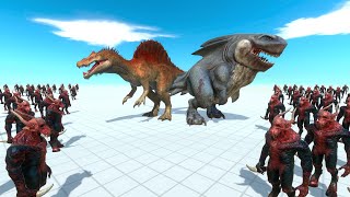 Dinosaur and Animal Alliance VS Kozarog  Animal Revolt Battle Simulator