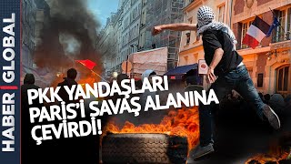 PKK Yandaşları Paris'i Savaş Alanına Çevirdi! Resimi