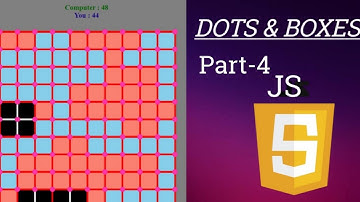 Dots and Boxes game using JavaScript tutorial part-4 #DotsAndBoxes