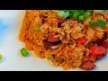 Рис с колбасками /Джамбалайя/Как приготовить