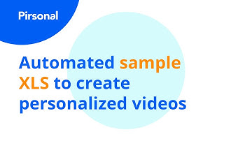 How To Make Personalized Videos From A Spreadsheet (CSV, XLS) - Product Update - Pirsonal